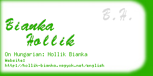 bianka hollik business card